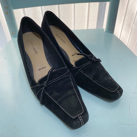 Amalfi Made in Italy Size 8 Women’s Black Pumps - Picture 1 of 8